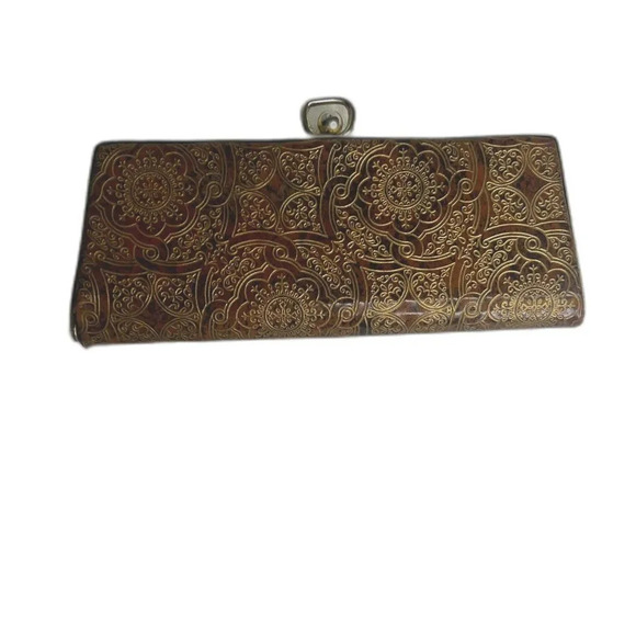 Vintage Embossed Hard Shelll Eye‎ Glass Case - Picture 1 of 8